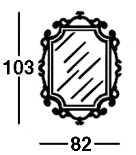 Disegno della Specchiera Art. 168