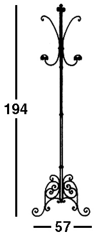 Disegno dell'Appendiabiti Art. 86